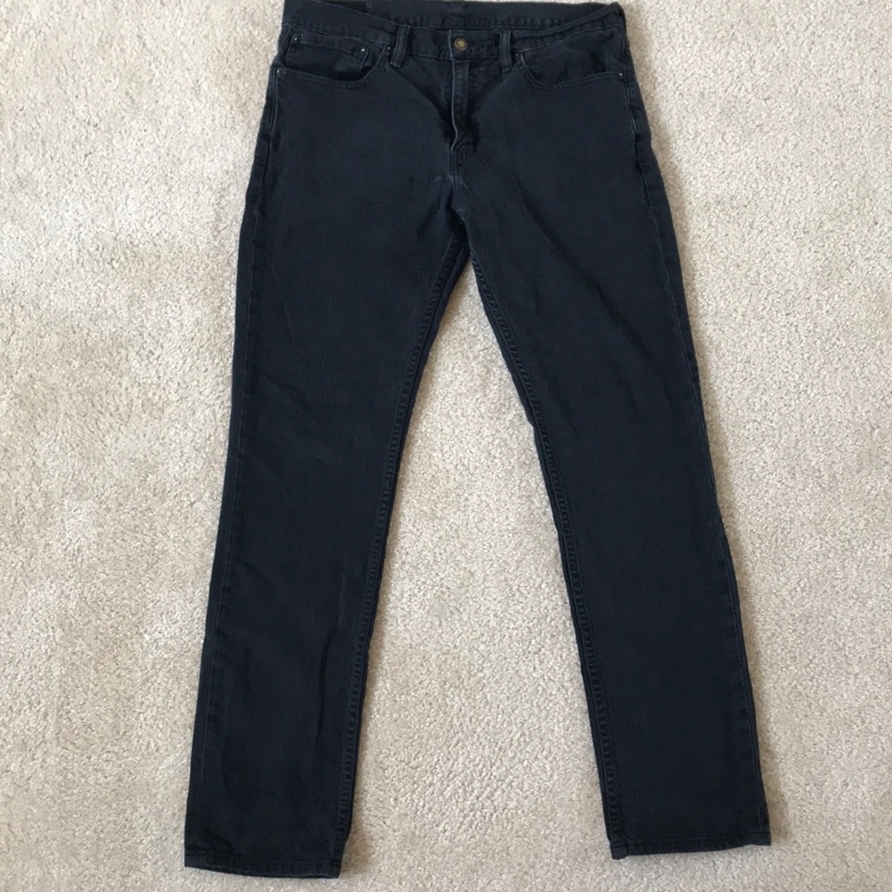 Men’s black skinny jeans-Levi’s 511 34x32